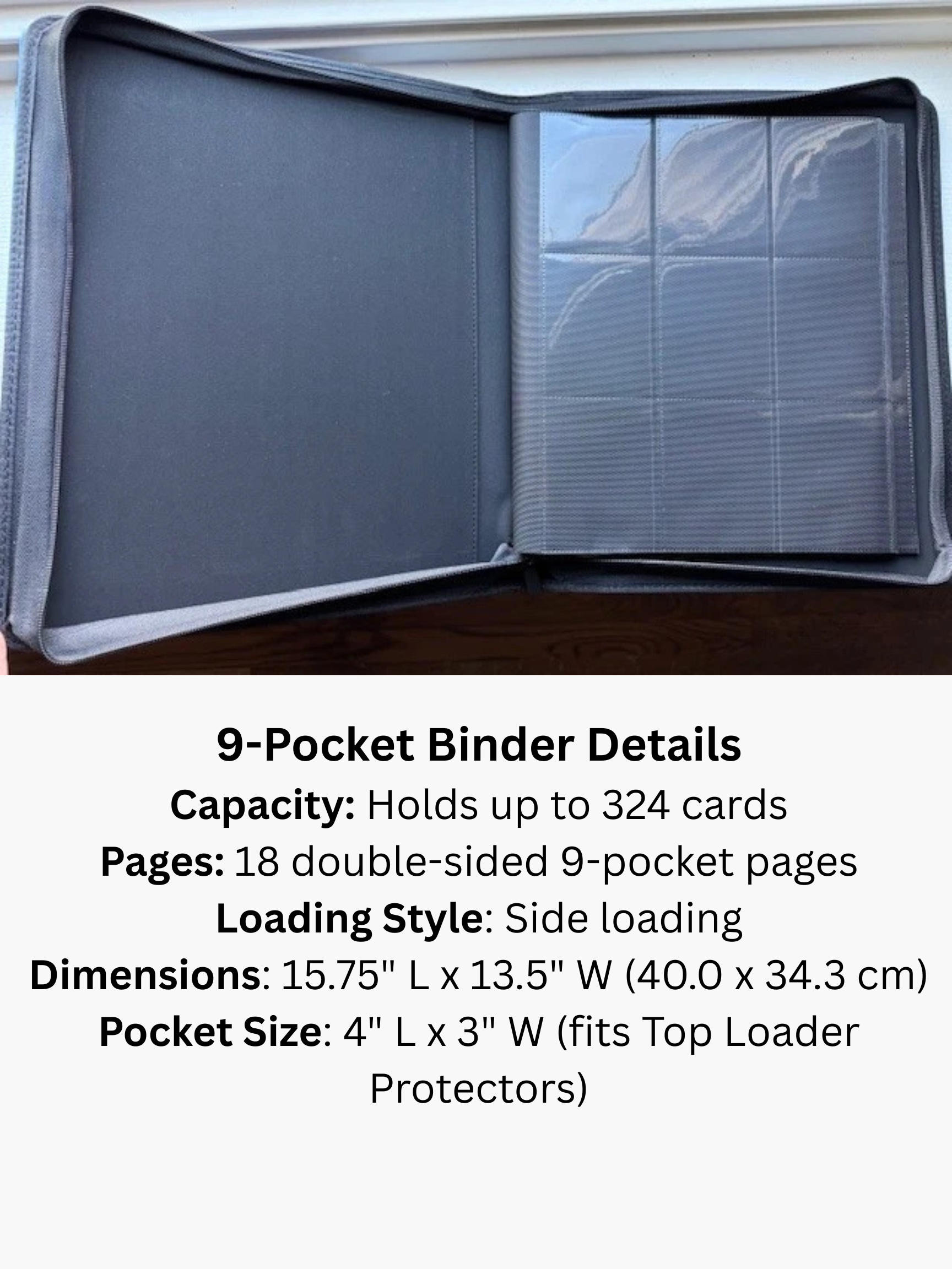 PKM TCG Top Loader Binder - Hard at Work
