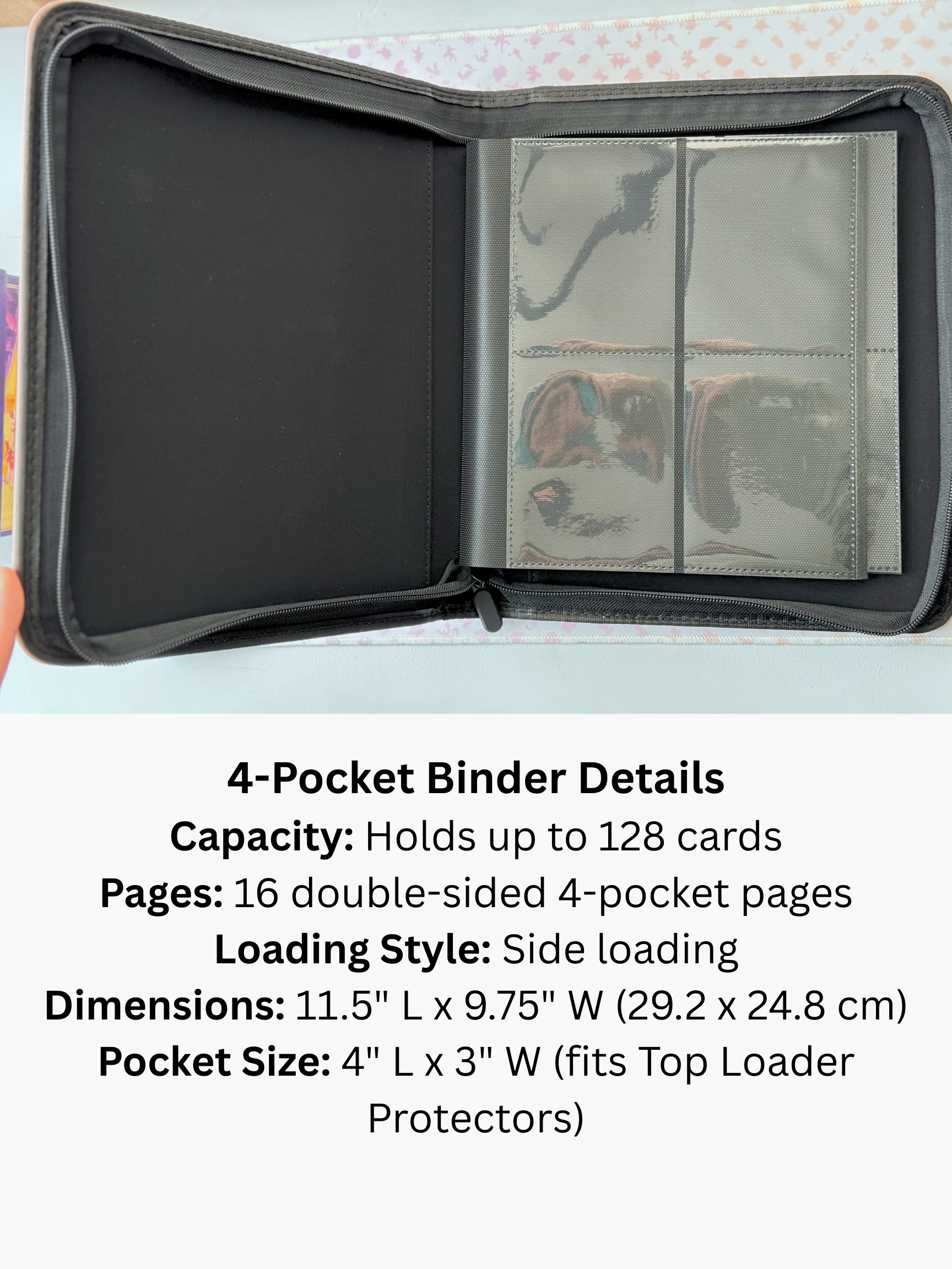 PKM TCG Top Loader Binder - Hard at Work
